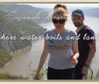 Walking up on the mountains to see the ladscape of the Danube River at 