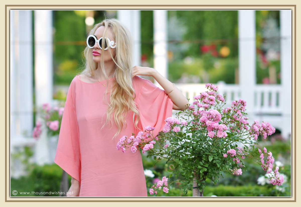 15_peach_dress_golden_jewelry Thousand Wishes